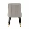 Manhattan Comfort Modern Eda Velvet and Leatherette Dining Chair In Grey Back - Manhattan Comfort Modern Eda Velvet and Leatherette Dining Chair In Grey Back