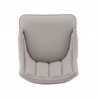 Manhattan Comfort Modern Eda Velvet and Leatherette Dining Chair In Grey Top