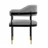 Manhattan Comfort Modern Lia Chenille Dining Armchair In Grey Side - Manhattan Comfort Modern Lia Chenille Dining Armchair In Grey Side