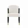  Manhattan Comfort Modern Ola Chenille Dining Chair In Cream Front -  Manhattan Comfort Modern Ola Chenille Dining Chair In Cream Front