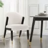  Manhattan Comfort Modern Ola Chenille Dining Chair In Cream -  Manhattan Comfort Modern Ola Chenille Dining Chair In Cream