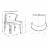  Manhattan Comfort Modern Ola Chenille Dining Chair -  Manhattan Comfort Modern Ola Chenille Dining Chair