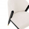  Manhattan Comfort Modern Ola Chenille Dining Chair In Cream Half