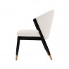  Manhattan Comfort Modern Ola Chenille Dining Chair In Cream Side