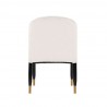  Manhattan Comfort Modern Ola Chenille Dining Chair In Cream Back