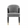  Manhattan Comfort Modern Ola Chenille Dining Chair In Grey Front -  Manhattan Comfort Modern Ola Chenille Dining Chair In Grey Front