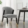  Manhattan Comfort Modern Ola Chenille Dining Chair In Grey -  Manhattan Comfort Modern Ola Chenille Dining Chair In Grey