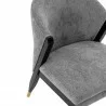  Manhattan Comfort Modern Ola Chenille Dining Chair In Grey Half -  Manhattan Comfort Modern Ola Chenille Dining Chair In Grey Half
