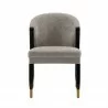  Manhattan Comfort Modern Ola Chenille Dining Chair In Stone Front -  Manhattan Comfort Modern Ola Chenille Dining Chair In Stone Front