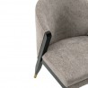  Manhattan Comfort Modern Ola Chenille Dining Chair In Stone Half