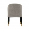  Manhattan Comfort Modern Ola Chenille Dining Chair In Stone Back