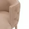 Manhattan Comfort Modern Maya Tufted Velvet Dining Chair In Nude Half - Manhattan Comfort Modern Maya Tufted Velvet Dining Chair In Nude Half