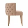 Manhattan Comfort Modern Maya Tufted Velvet Dining Chair In Nude Side - Manhattan Comfort Modern Maya Tufted Velvet Dining Chair In Nude Side