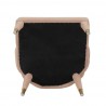 Manhattan Comfort Modern Maya Tufted Velvet Dining Chair In Nude Bottom