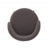 Manhattan Comfort Modern Kaya Pleated Velvet Dining Chair In Grey Top