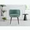 Manhattan Comfort Modern Kaya Pleated Velvet Dining Chair In Mint Green - Manhattan Comfort Modern Kaya Pleated Velvet Dining Chair In Mint Green
