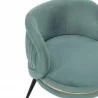 Manhattan Comfort Modern Kaya Pleated Velvet Dining Chair In Mint Green Half - Manhattan Comfort Modern Kaya Pleated Velvet Dining Chair In Mint Green Half