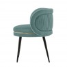 Manhattan Comfort Modern Kaya Pleated Velvet Dining Chair In Mint Green Side