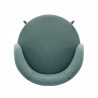 Manhattan Comfort Modern Kaya Pleated Velvet Dining Chair In Mint Green Top