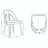 Manhattan Comfort Modern Neda Velvet Dining Chair Size