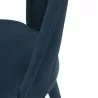 Manhattan Comfort Modern Neda Velvet Dining Chair In Midnight Blue Half - Manhattan Comfort Modern Neda Velvet Dining Chair In Midnight Blue Half