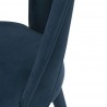 Manhattan Comfort Modern Neda Velvet Dining Chair In Midnight Blue Half