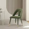 Manhattan Comfort Modern Neda Velvet Dining Chair In Olive Green - Manhattan Comfort Modern Neda Velvet Dining Chair In Olive Green