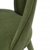 Manhattan Comfort Modern Neda Velvet Dining Chair In Olive Green Half