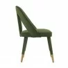 Manhattan Comfort Modern Neda Velvet Dining Chair In Olive Green Side - Manhattan Comfort Modern Neda Velvet Dining Chair In Olive Green Side