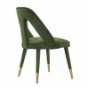 Manhattan Comfort Modern Neda Velvet Dining Chair In Olive Green Side - Manhattan Comfort Modern Neda Velvet Dining Chair In Olive Green Side
