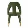 Manhattan Comfort Modern Neda Velvet Dining Chair In Olive Green Back - Manhattan Comfort Modern Neda Velvet Dining Chair In Olive Green Back
