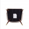 Manhattan Comfort Modern Reeva Dining Chair Upholstered in Leatherette with Beech Wood Back and Solid Wood Legs in Walnut Cream Bottom