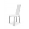 Whiteline Modern Living Allison Dining Chair in White - Angled View
