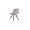 Whiteline Modern Living Olga Dining Chair Taupe - Back - Whiteline Modern Living Olga Dining Chair Taupe - Back
