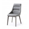 Whiteline Modern Living Siena Dining Chair With Grey Dining Chair - Angled