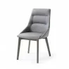 Whiteline Modern Living Siena Dining Chair With Grey Dining Chair - Angled - Whiteline Modern Living Siena Dining Chair With Grey Dining Chair - Angled
