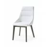 Whiteline Modern Living Siena Dining Chair With White Dining Chair - Angled - Whiteline Modern Living Siena Dining Chair With White Dining Chair - Angled
