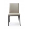 Whiteline Modern Living Stella Dining Chair in Grey and Taupe - Front