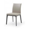 Whiteline Modern Living Stella Dining Chair in Grey and Taupe - Angled