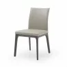 Stella Dining Chair With Taupe Faux Leather - Stella Dining Chair With Taupe Faux Leather