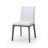 Whiteline Modern Living Stella Dining Chair in Grey and White - Angled