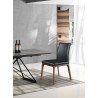 Whiteline Modern Living Stella Dining Chair in Walnut and Black - Lifestyle