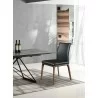 Whiteline Modern Living Stella Dining Chair in Walnut and Black - Lifestyle - Whiteline Modern Living Stella Dining Chair in Walnut and Black - Lifestyle