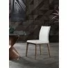 Whiteline Modern Living Stella Dining Chair in Walnut and White - Lifestyle - Whiteline Modern Living Stella Dining Chair in Walnut and White - Lifestyle