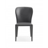 Whiteline Modern Living Hazel Dining Chair With Gray Faux Leather - Front