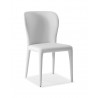 Whiteline Modern Living Hazel Dining Chair With White Faux Leather 