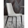 Whiteline Modern Living Luca Dining Chair In White Faux Leather - Lifestyle