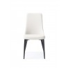 Whiteline Modern Living Luca Dining Chair In White Faux Leather - Front