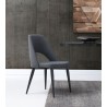 Audrey Dining Chair In Blue Navy Leather