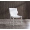 Miranda Dining Chair With White Faux Leather